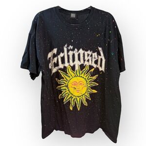 BDG Urban Outfitters Eclipsed Graphic T-Shirt Paint Splatter Print‎ Tee M/L